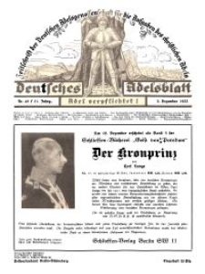 Deutsches Adelsblatt, Nr. 49, 51 Jahrg., 2 Dezember 1933