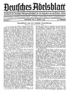 Deutsches Adelsblatt, Nr. 2, 52 Jahrg., 6 Januar 1934