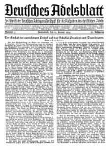 Deutsches Adelsblatt, Nr. 3, 52 Jahrg., 13 Januar 1934