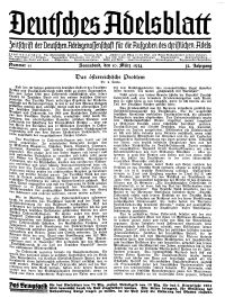 Deutsches Adelsblatt, Nr. 11, 52 Jahrg., 10 März 1934