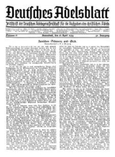 Deutsches Adelsblatt, Nr. 18, 52 Jahrg., 28 April 1934