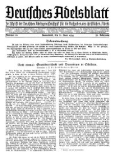 Deutsches Adelsblatt, Nr. 26, 52 Jahrg., 23 Juni 1934