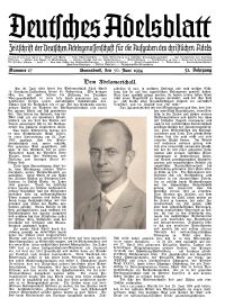 Deutsches Adelsblatt, Nr. 27, 52 Jahrg., 30 Juni 1934