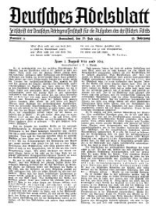 Deutsches Adelsblatt, Nr. 31, 52 Jahrg., 28 Juli 1934