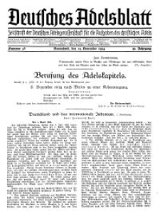 Deutsches Adelsblatt, Nr. 48, 52 Jahrg., 24 November 1934