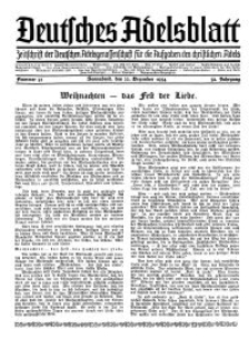 Deutsches Adelsblatt, Nr. 52, 52 Jahrg., 22 Dezember 1934