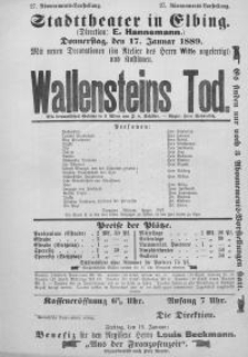 Wallensteins Tod - Friedrich Schiller