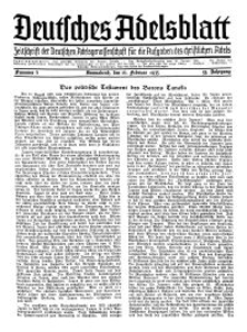 Deutsches Adelsblatt, Nr. 8, 53 Jahrg., 16 Februar 1935
