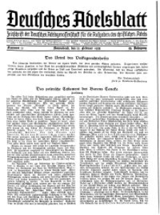 Deutsches Adelsblatt, Nr. 9, 53 Jahrg., 23 Februar 1935