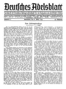 Deutsches Adelsblatt, Nr. 12, 53 Jahrg., 16 März 1935