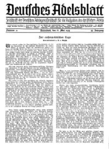Deutsches Adelsblatt, Nr. 21, 53 Jahrg., 18 Mai 1935