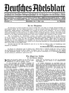 Deutsches Adelsblatt, Nr. 24, 53 Jahrg., 8 Juni 1935