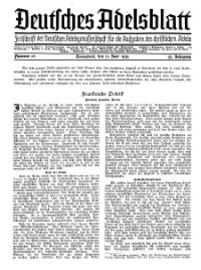 Deutsches Adelsblatt, Nr. 26, 53 Jahrg., 22 Juni 1935