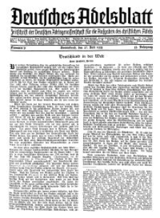 Deutsches Adelsblatt, Nr. 31, 53 Jahrg., 27 Juli 1935
