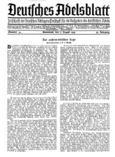 Deutsches Adelsblatt, Nr. 34, 53 Jahrg., 17 August 1935