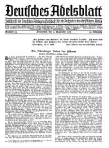Deutsches Adelsblatt, Nr. 39, 53 Jahrg., 21 September 1935