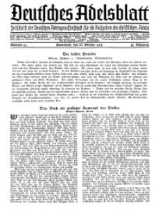 Deutsches Adelsblatt, Nr. 44, 53 Jahrg., 26 Oktober 1935