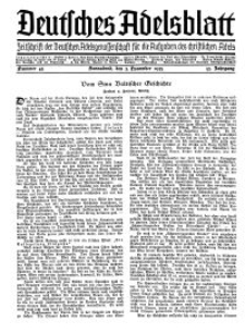 Deutsches Adelsblatt, Nr. 45, 53 Jahrg., 2 November 1935