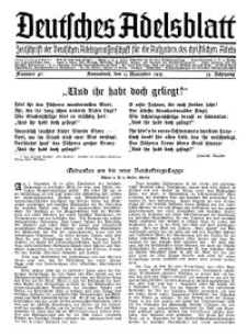 Deutsches Adelsblatt, Nr. 46, 53 Jahrg., 9 November 1935