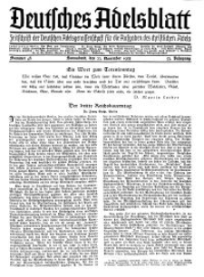 Deutsches Adelsblatt, Nr. 48, 53 Jahrg., 23 November 1935