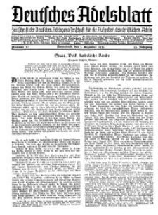 Deutsches Adelsblatt, Nr. 50, 53 Jahrg., 7 Dezember 1935