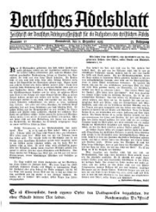 Deutsches Adelsblatt, Nr. 52, 53 Jahrg., 21 Dezember 1935