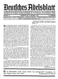 Deutsches Adelsblatt, Nr. 52, 53 Jahrg., 21 Dezember 1935