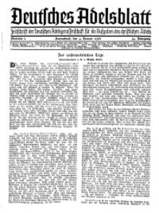 Deutsches Adelsblatt, Nr. 2, 54 Jahrg., 4 Januar 1936