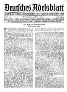 Deutsches Adelsblatt, Nr. 3, 54 Jahrg., 11 Januar 1936
