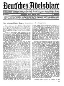 Deutsches Adelsblatt, Nr. 6, 54 Jahrg., 1 Februar 1936