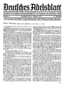 Deutsches Adelsblatt, Nr. 9, 54 Jahrg., 22 Februar 1936