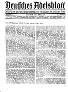 Deutsches Adelsblatt, Nr. 11, 54 Jahrg., 7 März 1936