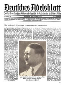 Deutsches Adelsblatt, Nr. 14, 54 Jahrg., 28 März 1936