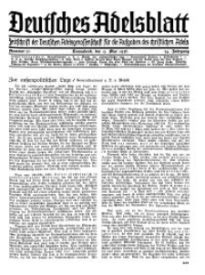 Deutsches Adelsblatt, Nr. 20, 54 Jahrg., 9 Mai 1936