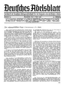 Deutsches Adelsblatt, Nr. 24, 54 Jahrg., 6 Juni 1936