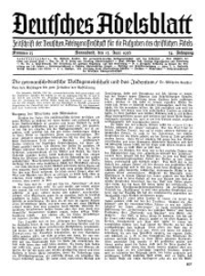 Deutsches Adelsblatt, Nr. 25, 54 Jahrg., 13 Juni 1936