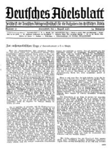 Deutsches Adelsblatt, Nr. 32, 54 Jahrg., 1 August 1936