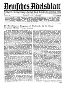 Deutsches Adelsblatt, Nr. 41, 54 Jahrg., 3 Oktober 1936