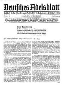 Deutsches Adelsblatt, Nr. 48, 54 Jahrg., 21 November 1936