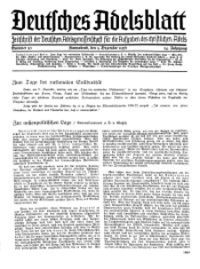 Deutsches Adelsblatt, Nr. 50, 54 Jahrg., 5 Dezember 1936