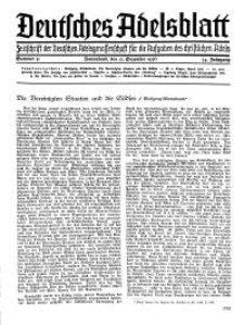 Deutsches Adelsblatt, Nr. 51, 54 Jahrg., 12 Dezember 1936