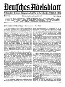 Deutsches Adelsblatt, Nr. 52, 54 Jahrg., 19 Dezember 1936