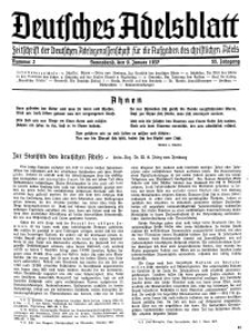 Deutsches Adelsblatt, Nr. 2, 55 Jahrg., 9 Januar 1937