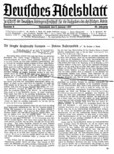 Deutsches Adelsblatt, Nr. 6, 55 Jahrg., 6 Februar 1937