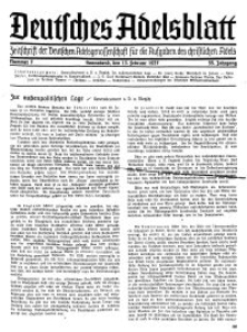 Deutsches Adelsblatt, Nr. 7, 55 Jahrg., 13 Februar 1937