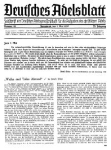 Deutsches Adelsblatt, Nr. 18, 55 Jahrg., 1 Mai 1937