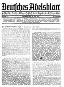 Deutsches Adelsblatt, Nr. 25, 55 Jahrg., 19 Juni 1937