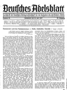 Deutsches Adelsblatt, Nr. 26, 55 Jahrg., 26 Juni 1937