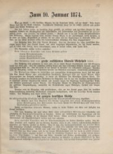 Zum 10. Januar 1874