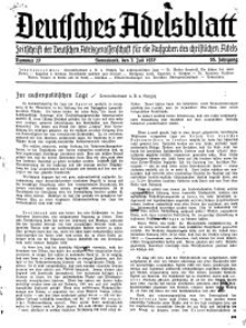 Deutsches Adelsblatt, Nr. 27, 55 Jahrg., 3 Juli 1937